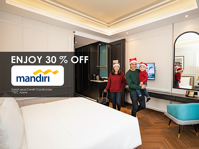 A Sparkling Christmas Getaway! Enjoy 30% OFF Your Exclusive Christmas Package with Bank Mandiri